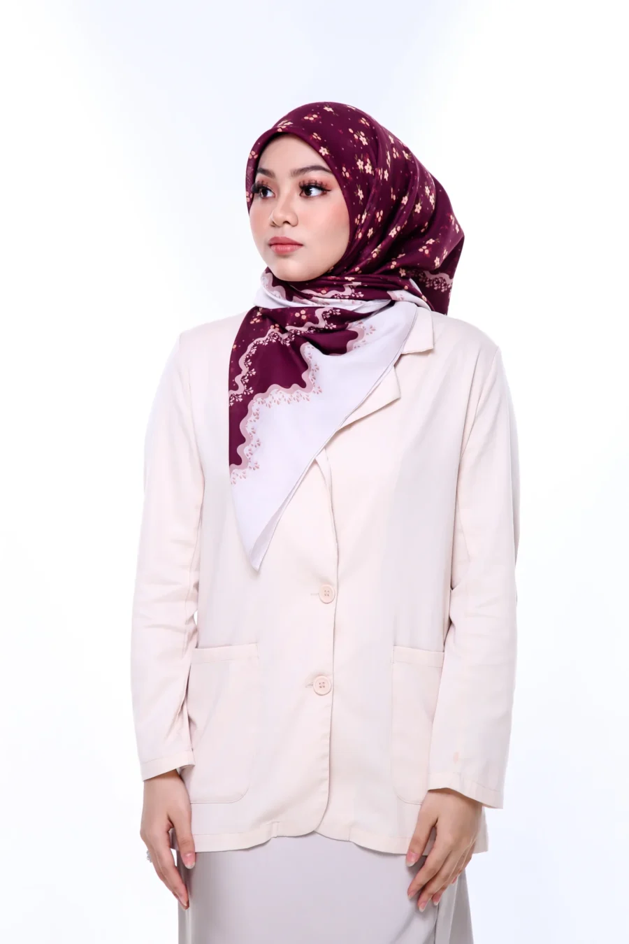 Tudung Bawal Serene 45" | Soft Cotton Hijab - Image 3
