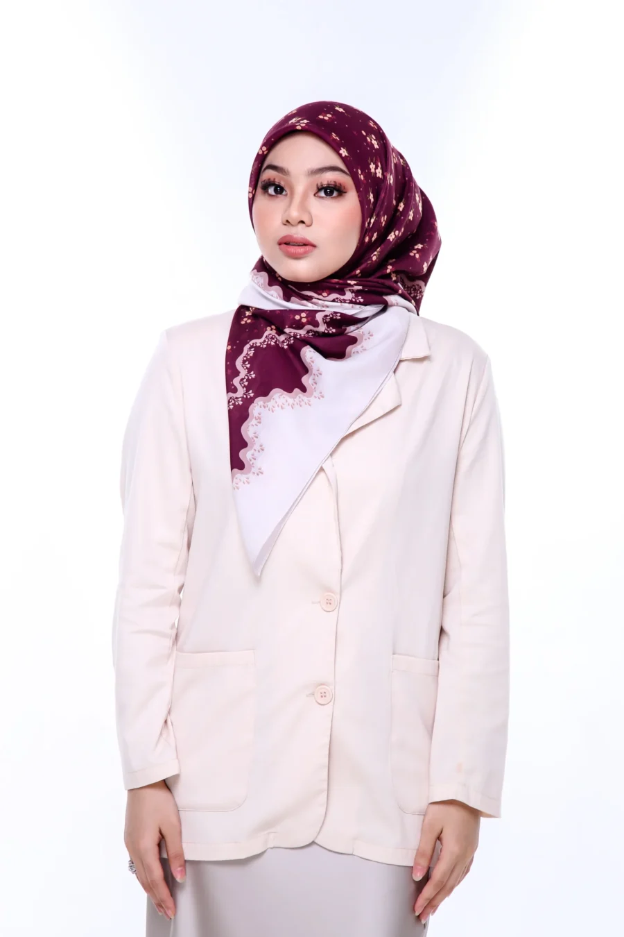 Tudung Bawal Serene 45" | Soft Cotton Hijab - Image 2