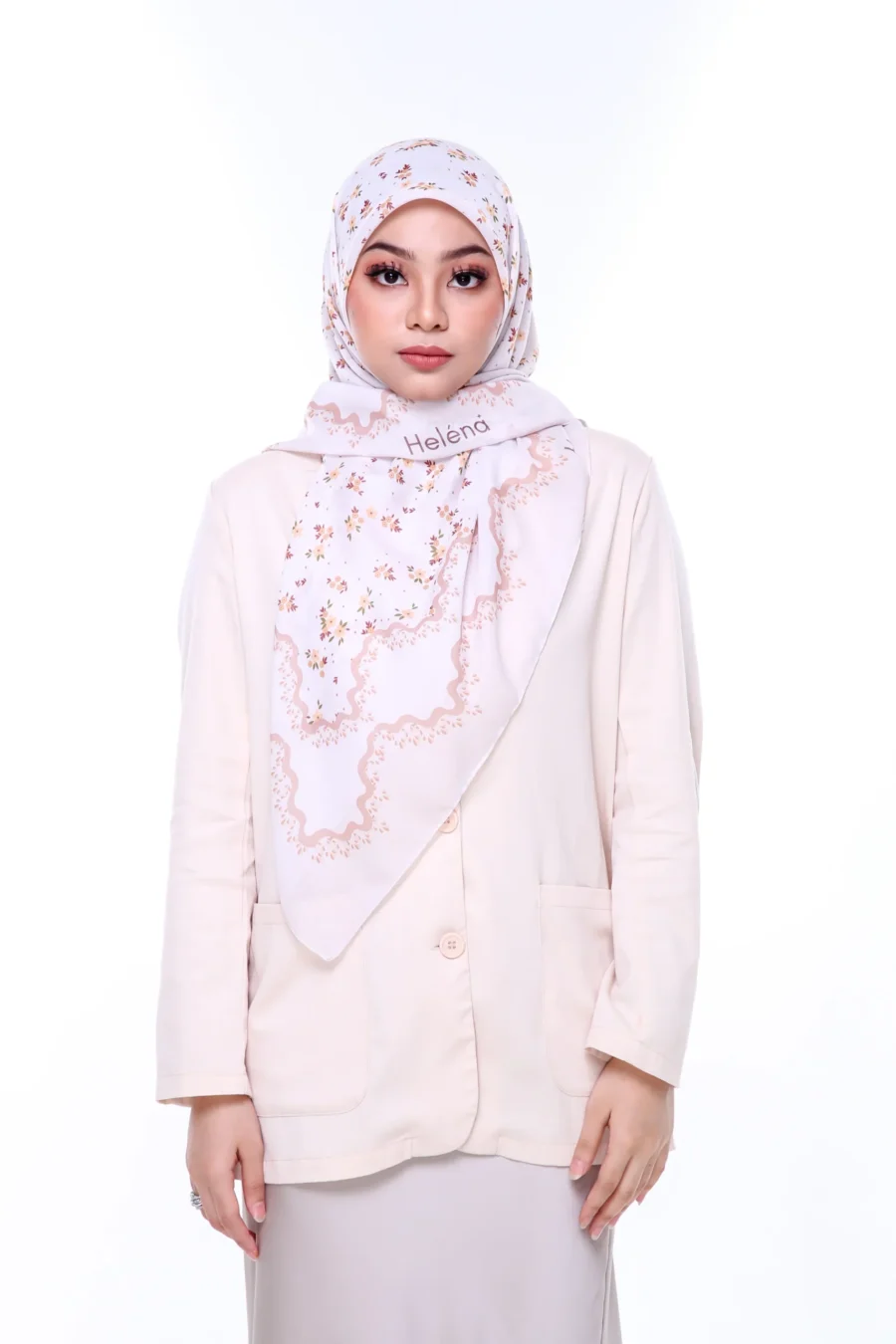 Tudung Bawal Luna 45" | Elegant Neutral Cotton Hijab